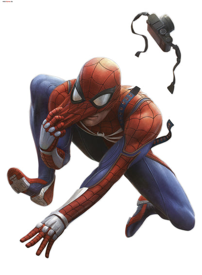 Marvel Spider-Man Camera Wallsticker 70cmx100cm.
