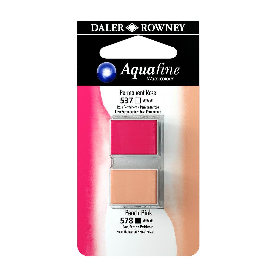 Aquafine Half Pans Permanent Rose-Portrait Pink