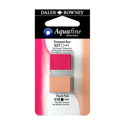 Aquafine Half Pans Permanent Rose-Portrait Pink