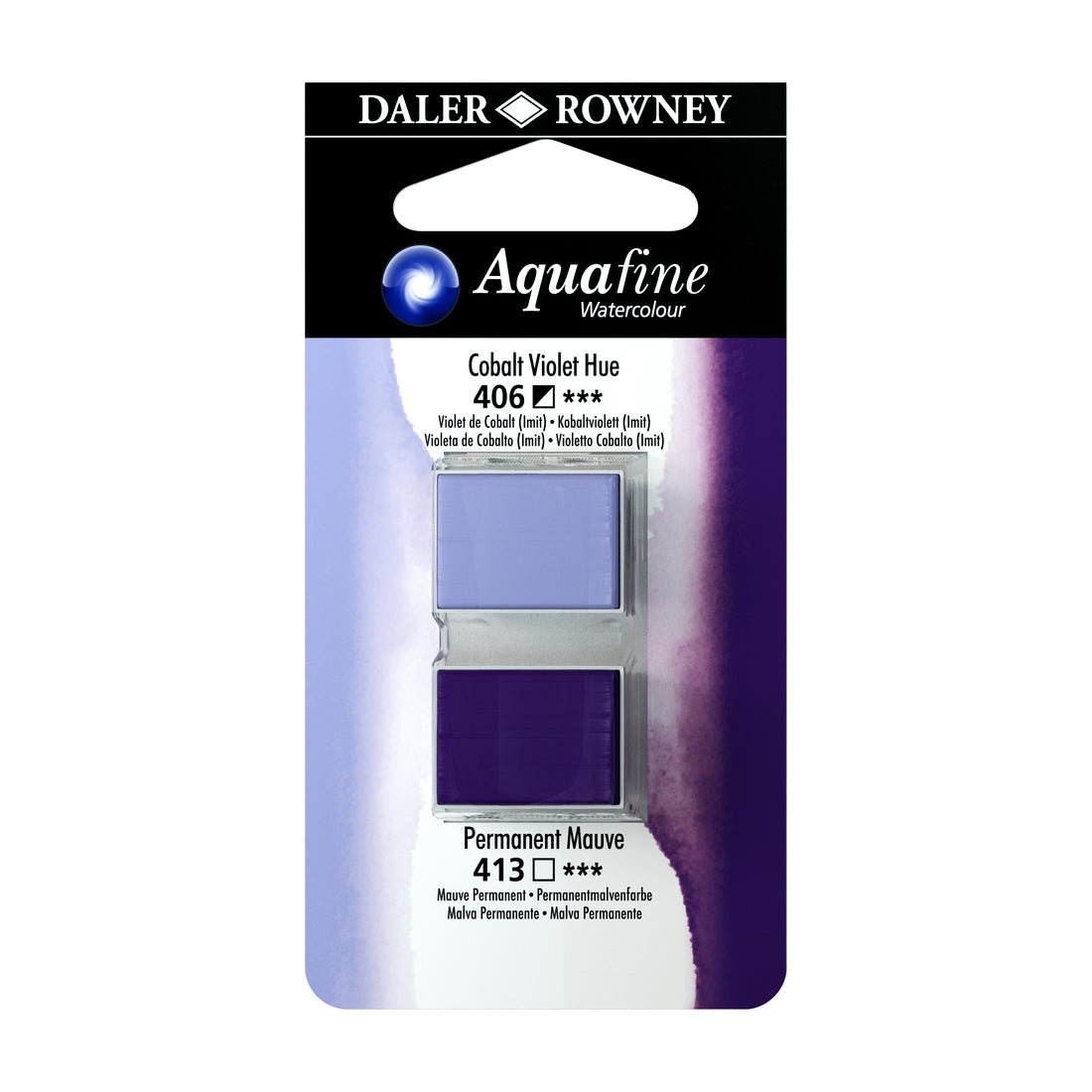 Aquafine Half Pans Cobalt Violet Hue-Permanent Mauve