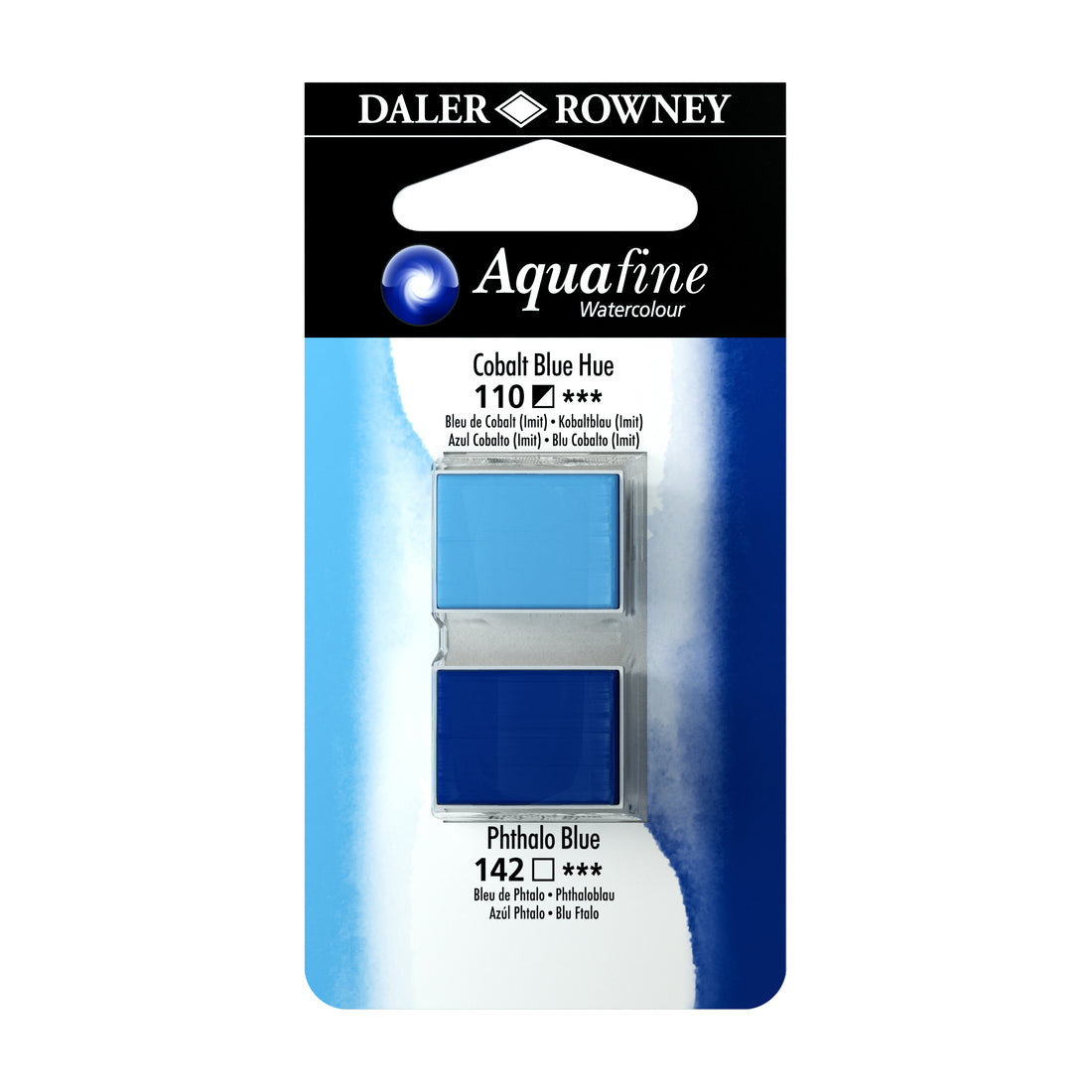 Aquafine Half Pans Cobalt Blue Hue-Phthalo Blue