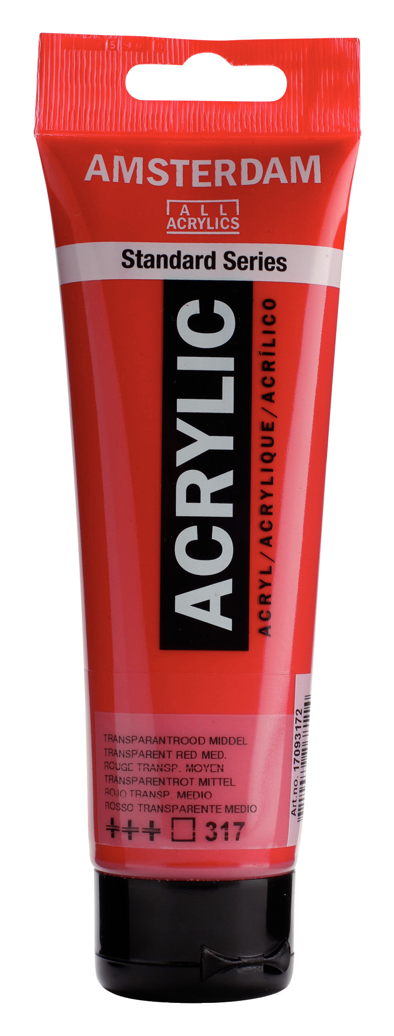 Amsterdam 317 Transp. red medium 120ml.