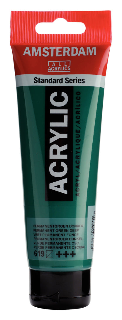 Amsterdam 619 Permanent green deep 120ml.