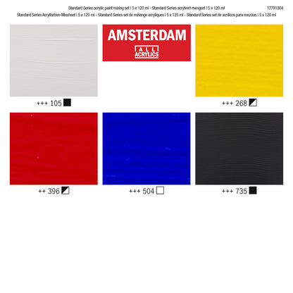 Amsterdam Primær sæt 6 x 20ml.