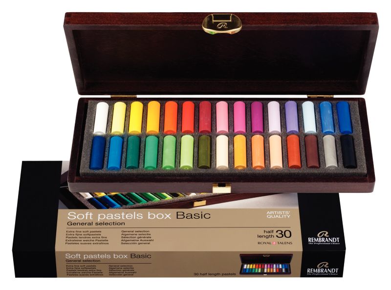 Rembrandt Soft Pastels Box General Selection 30 stk.
