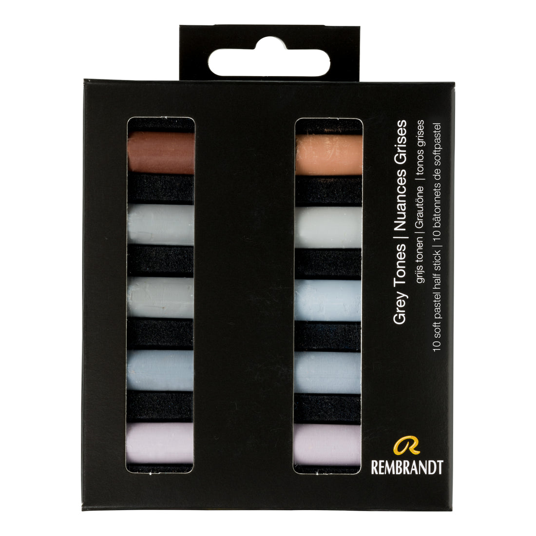 Rembrandt Soft Pastel Grey Tones half stick  10stk.