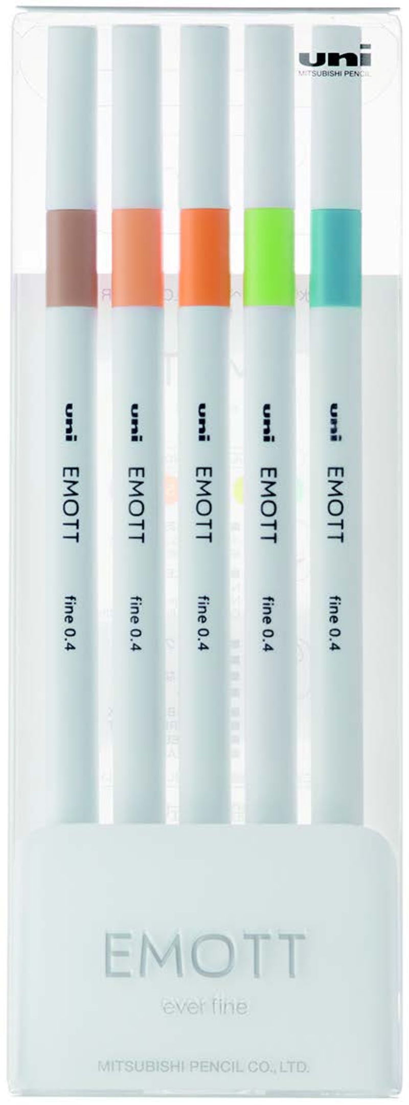 Uni Emott Fine Liner no. 6 - sæt m. 5 stk.