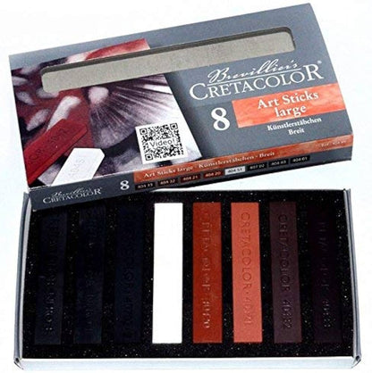 Cretacolor Art Sticks large sæt m. 8 stk.