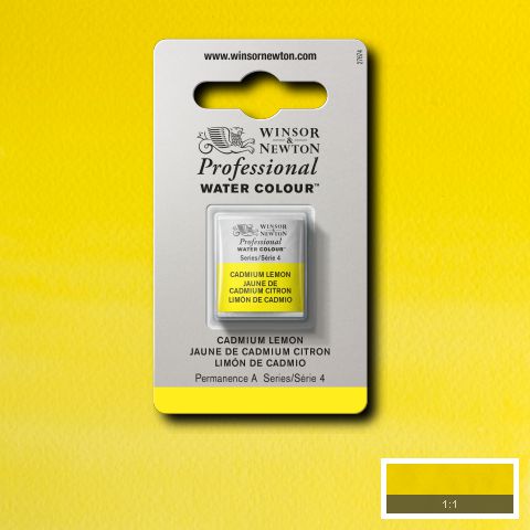 086 Cadmium Lemon, Winsor&Newton akvarel