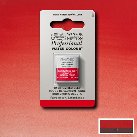 097 Cadmium Red Dark, Winsor&Newton akvarel
