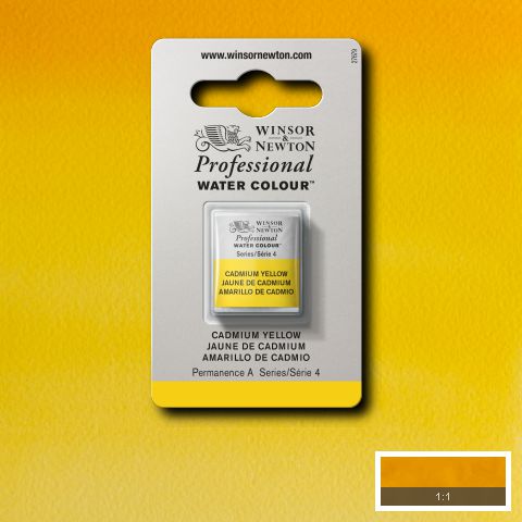 108 Cadmium Yellow, Winsor&Newton akvarel