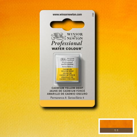 111 Cadmium Yellow Deep, Winsor&Newton akvarel