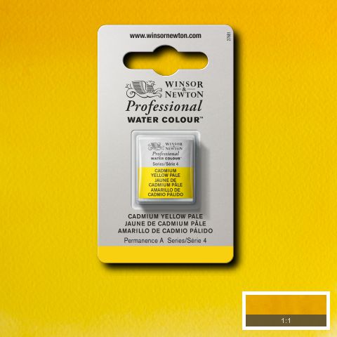 118 Cadmium Yellow Pale, Winsor&Newton akvarel