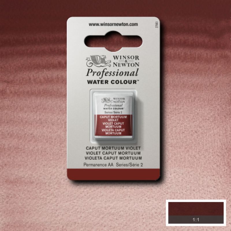 125 Caput Mortuum Violet, Winsor&amp;Newton akvarel