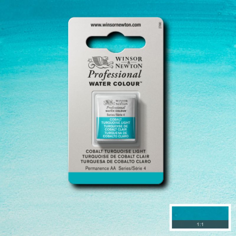 191 Kobolt Turkis Light, Winsor&amp;Newton akvarel
