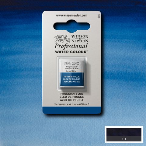 538 Prussian Blue, Winsor&Newton akvarel