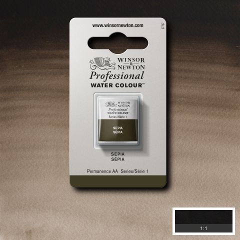 609 Sepia, Winsor&Newton akvarel