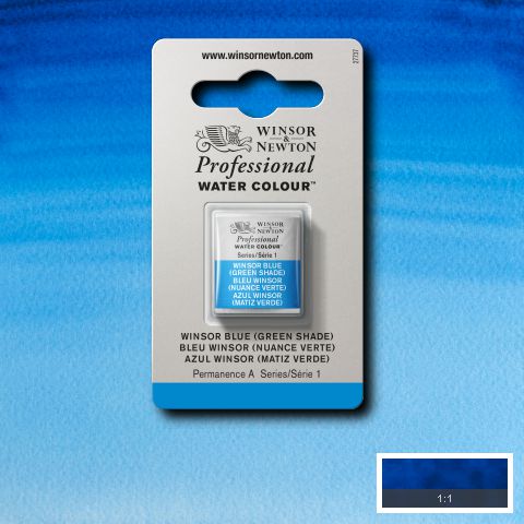 707 Winsor Blue (Green Shade), Winsor&Newton akvarel