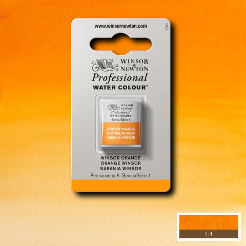 724 Winsor Orange, Winsor&Newton akvarel