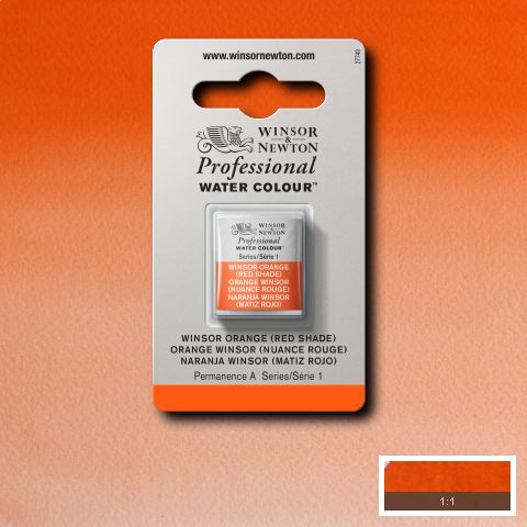 723 Winsor Orange (Red), Winsor&Newton akvarel