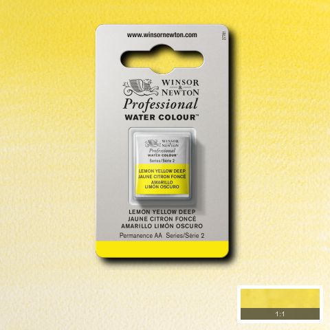 348 Lemon Yellow Deep, Winsor&Newton akvarel