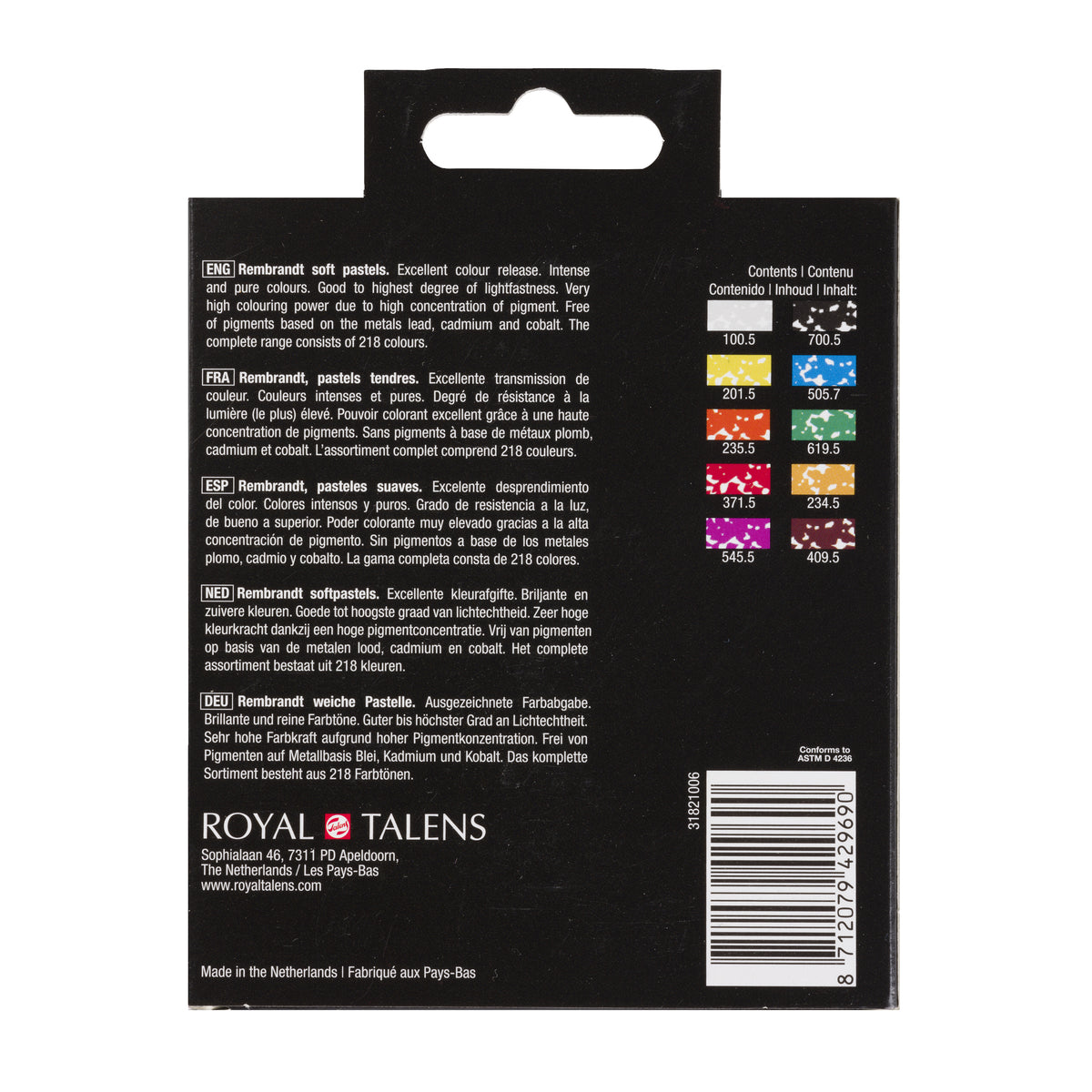 Rembrandt Soft Pastel General Sèlection half stick  10stk.,