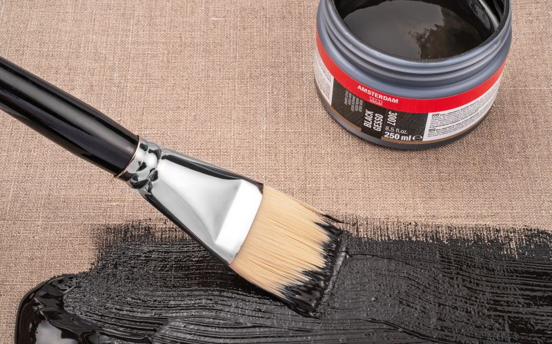 Amsterdam Black Gesso 120ml.