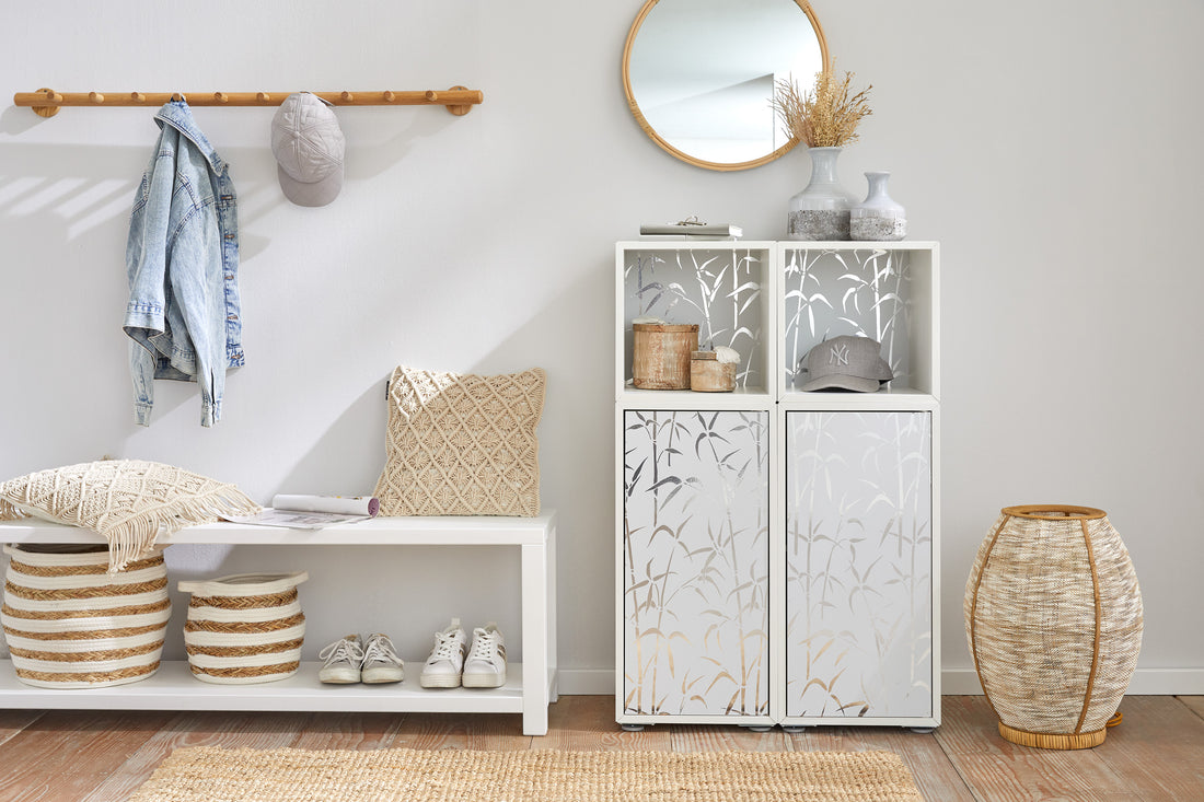 Selvklæbende metallic folie Bamboo Silver