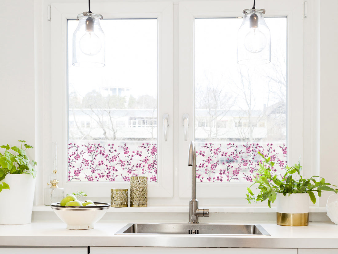 Vinduesfolie static bort Cherry Blossom