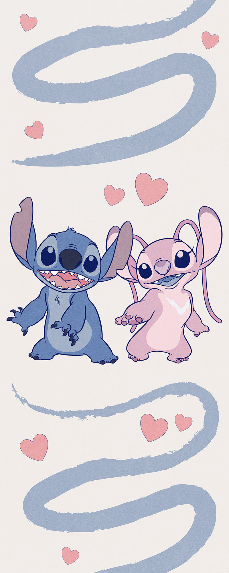 Disney Stich Together Forever Fototapet 100cmx250cm.