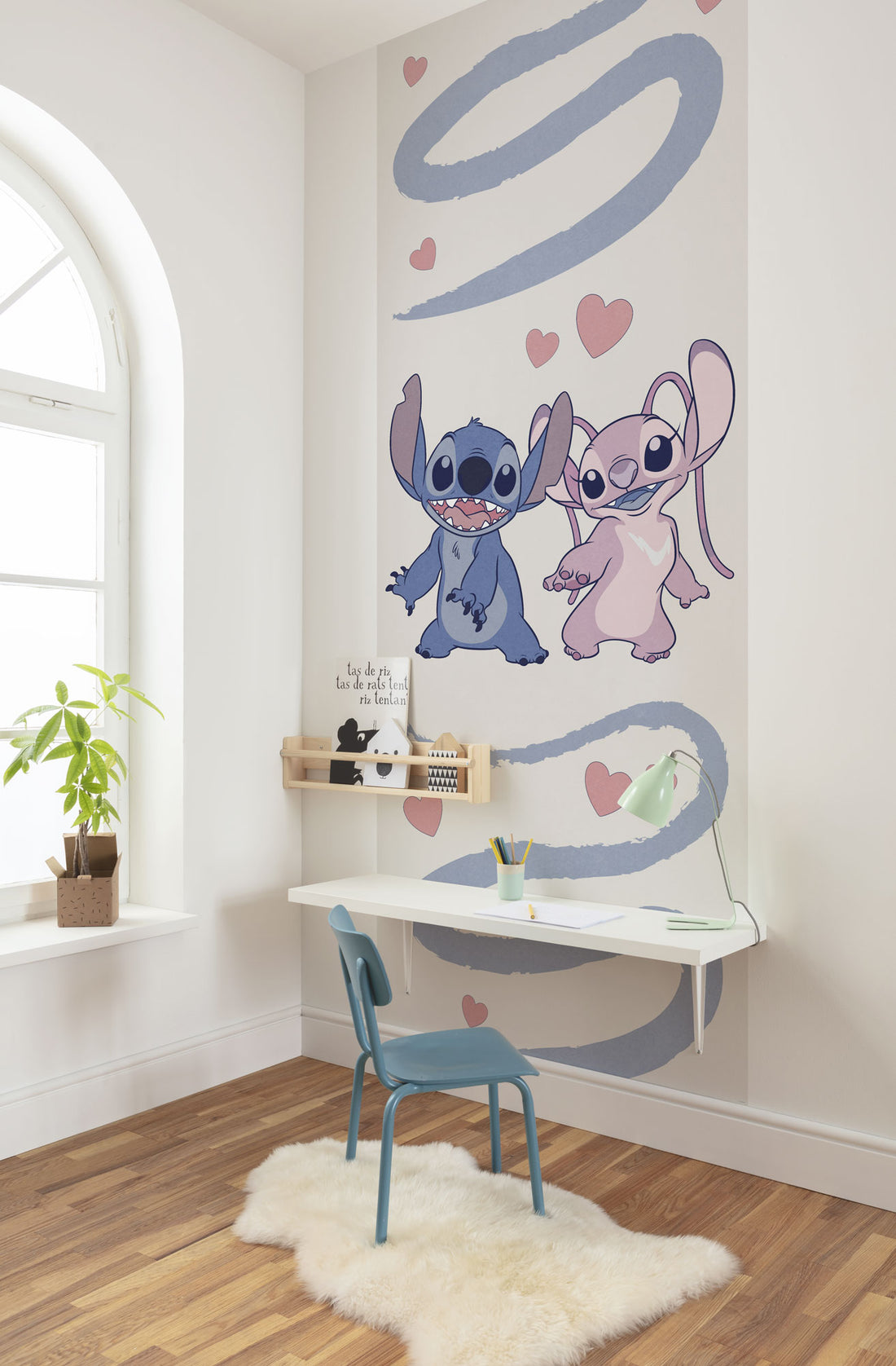 Disney Stich Together Forever Fototapet 100cmx250cm.