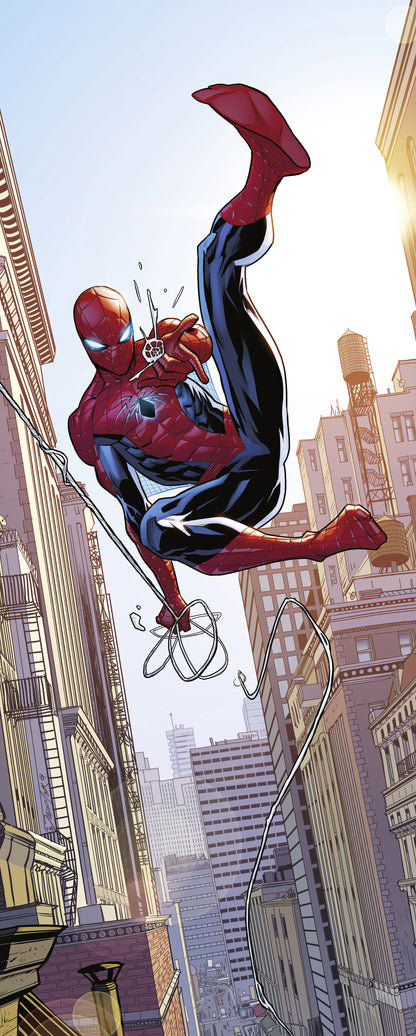 Marvel Spider-Man Swinging Fototapet 100cmx250cm.