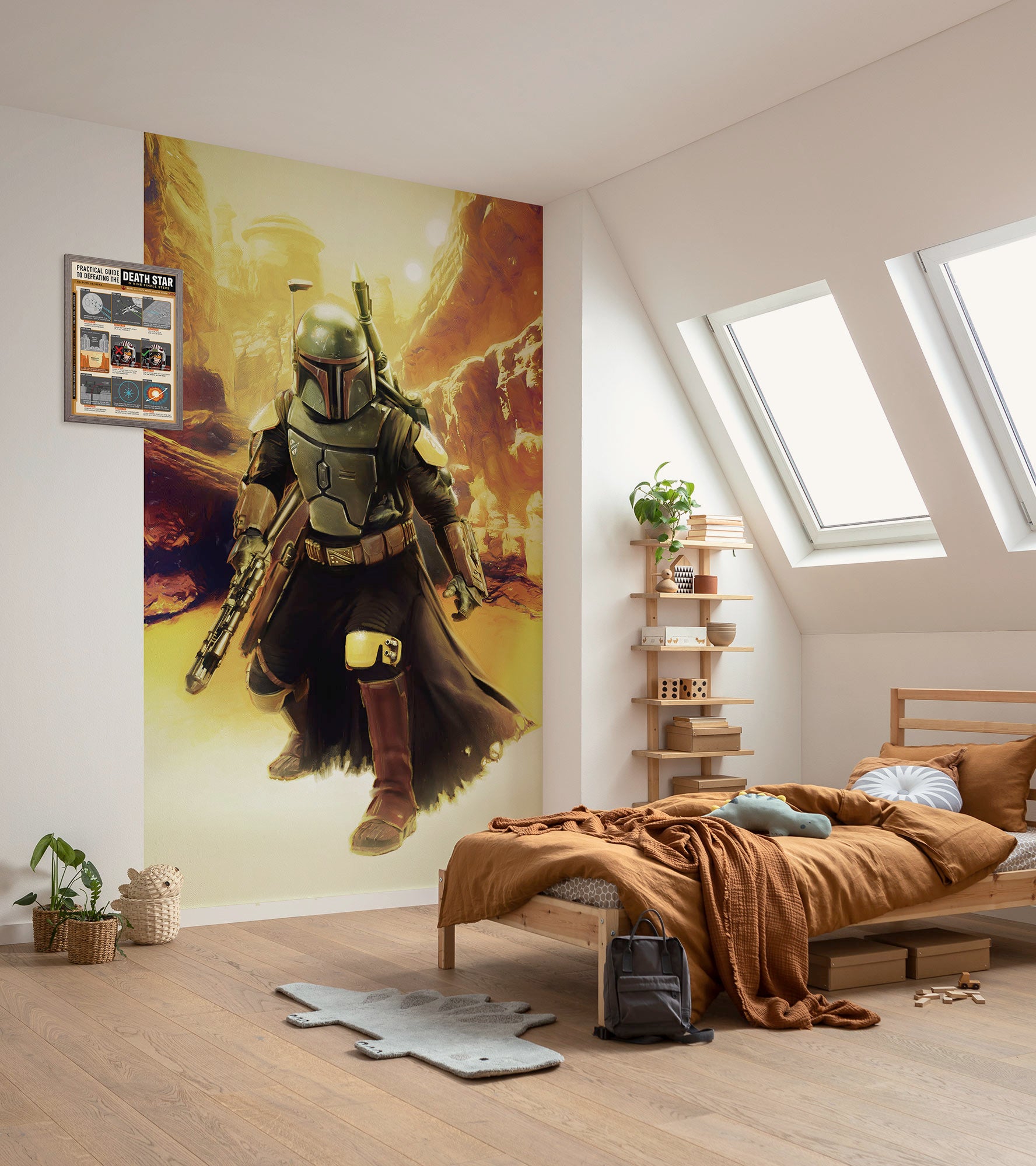 Star Wars Boba Fett Sneaking Up Fototapet 150cmx250cm.