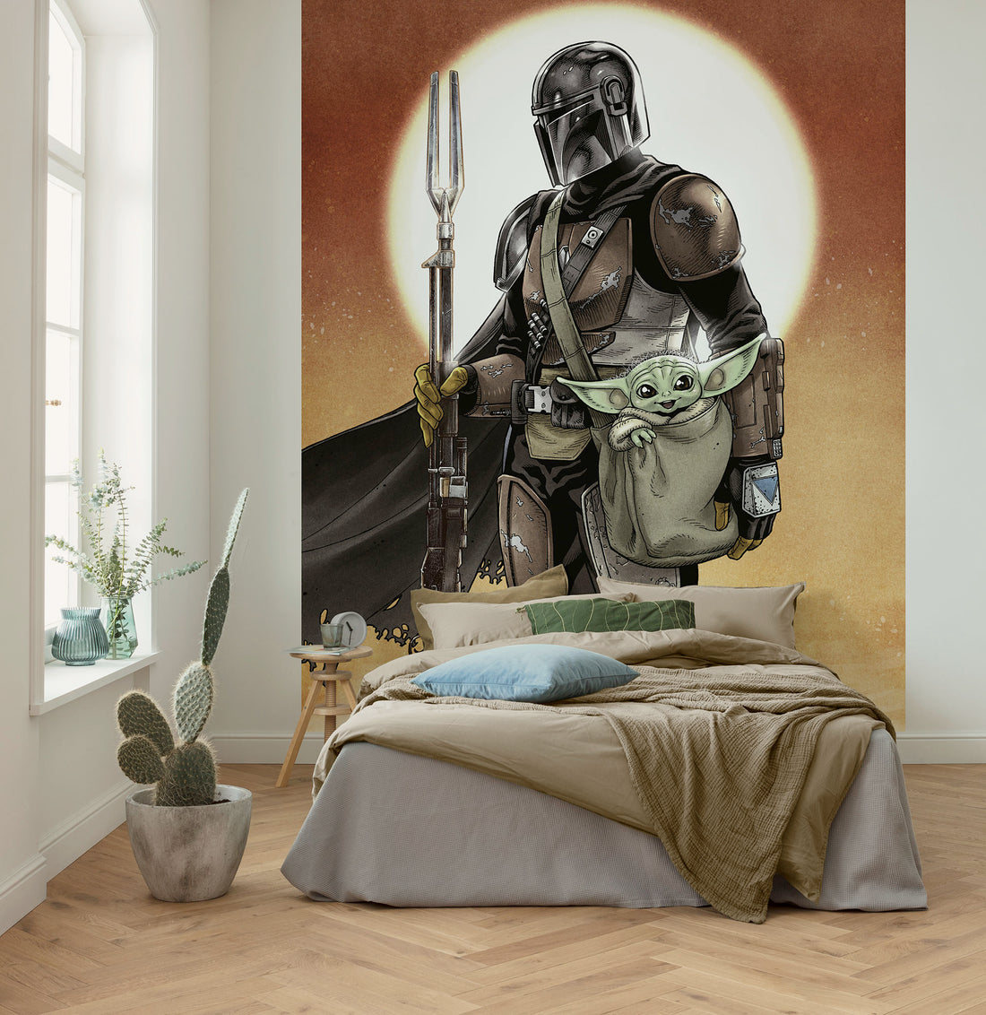 Star Wars The Mandalorian and Grogu Fototapet 200cmx250cm.