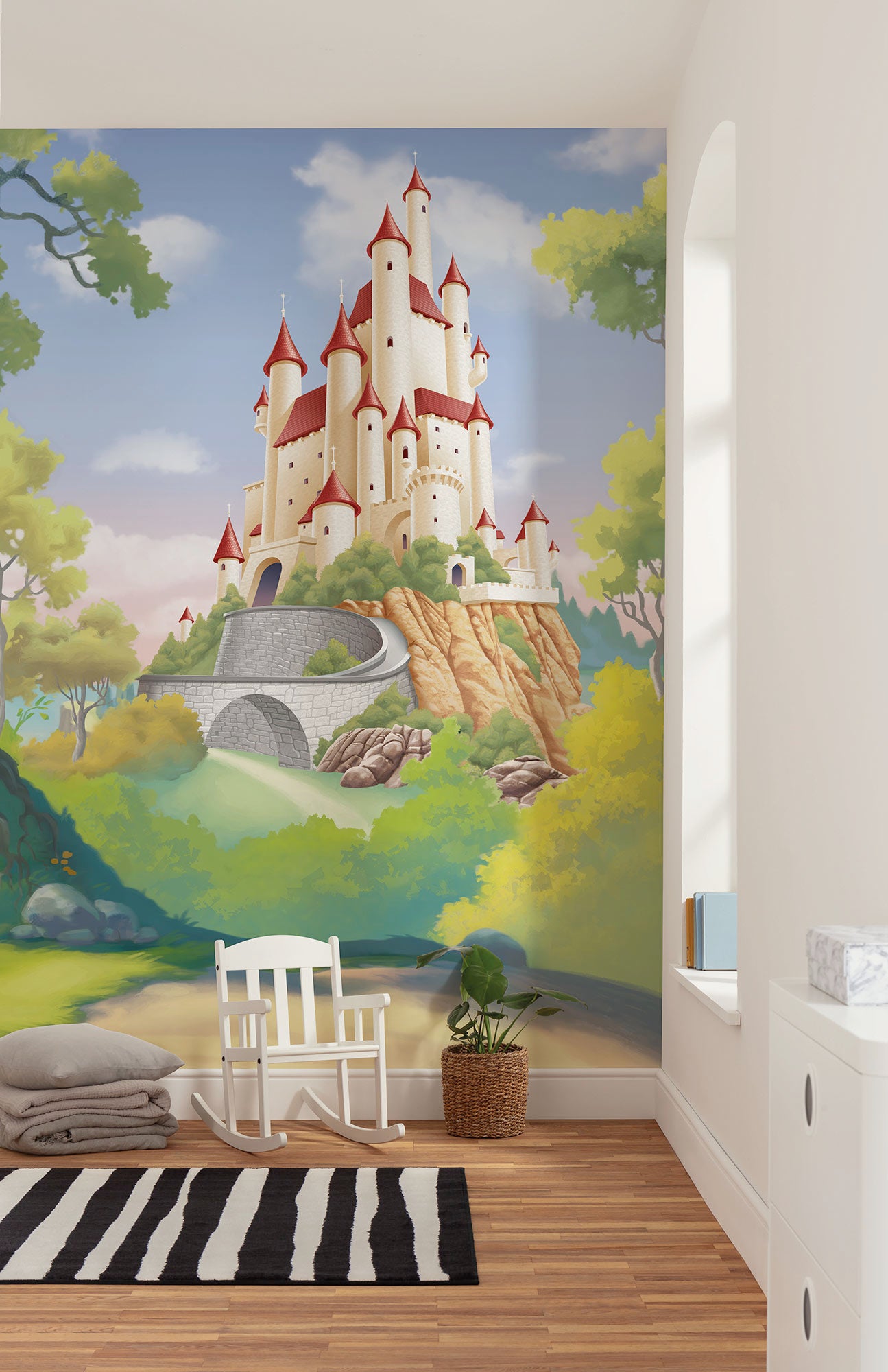 Disney Princess Snow White Castle Fototapet 200cmx250cm.