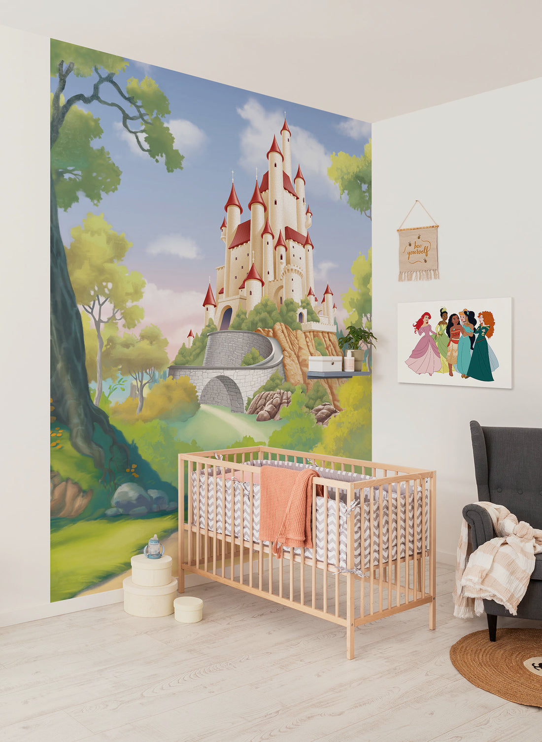 Disney Princess Snow White Castle Fototapet 200cmx250cm.
