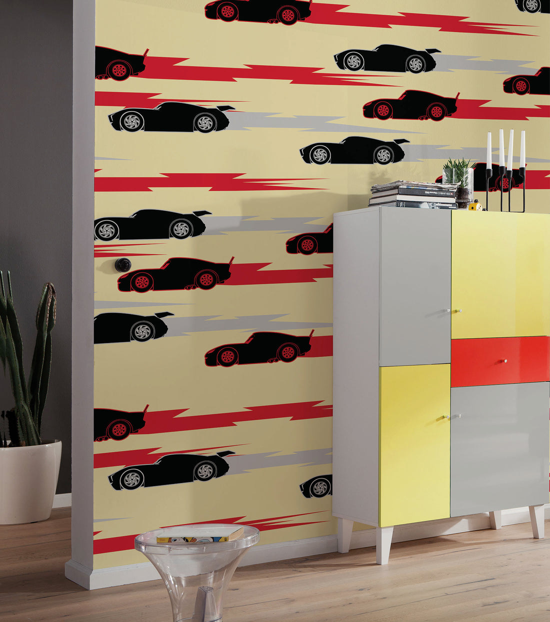 Disney and Pixar Cars Pattern Fototapet 200cmx250cm.