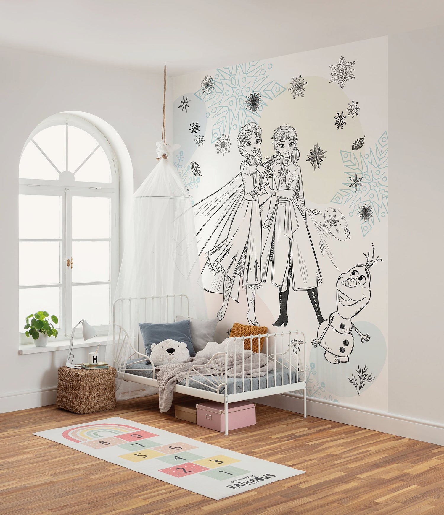 Disney Frozen Sketch Sisters Fototapet 200cmx250cm.