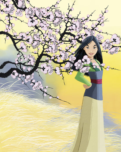 Disney Mulan Cherry Blossoms Fototapet 200cmx250cm.