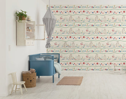 Disney Winnie The Pooh Friends in Garden Fototapet 300cm. x 250cm.