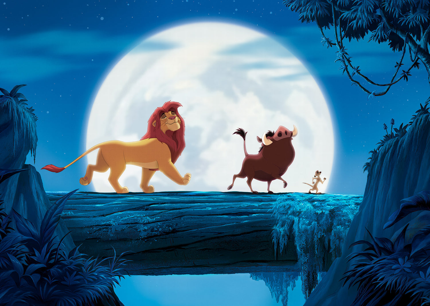 Disney The Lion King Full Moon Walk Fototapet 350cmx250xm