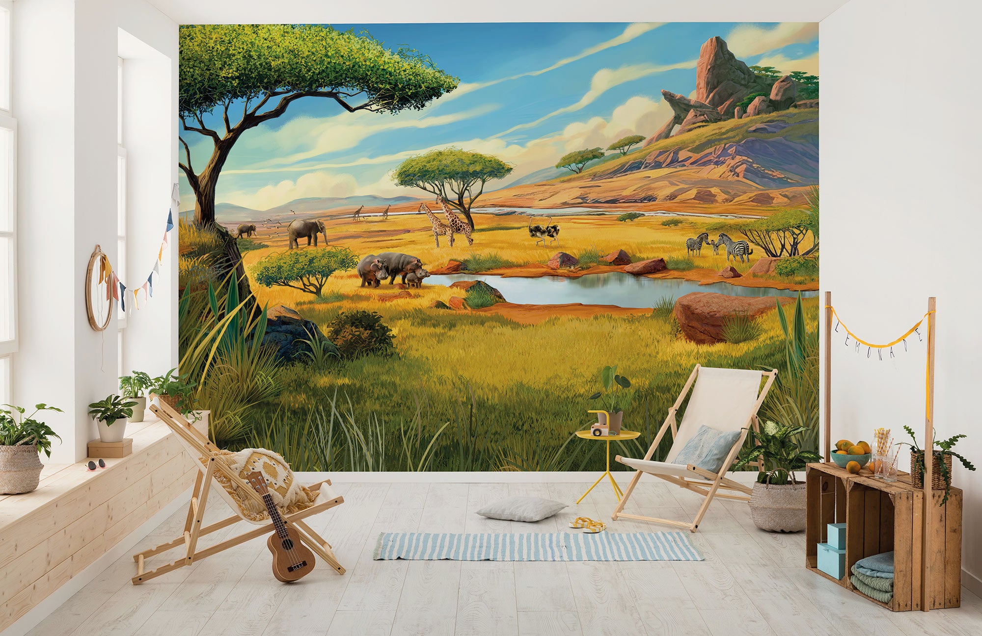Disney The Lion King Savanna Fototapet 350cmx250cm.