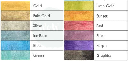 Derwent Metallic Watercolour Paint Pan Set 12stk.