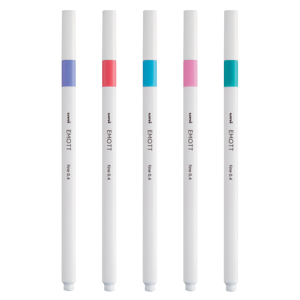 Uni Emott Fine Liner no. 5 - sæt m. 5stk.