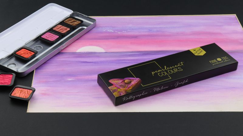 FineTec Pearlescent Watercolour 6 stk.