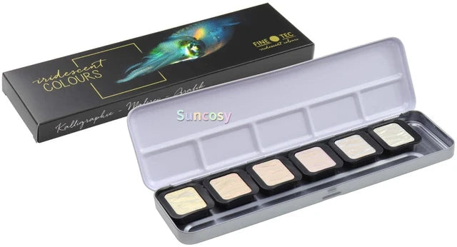 FineTec Iridescent Watercolours 6 stk.