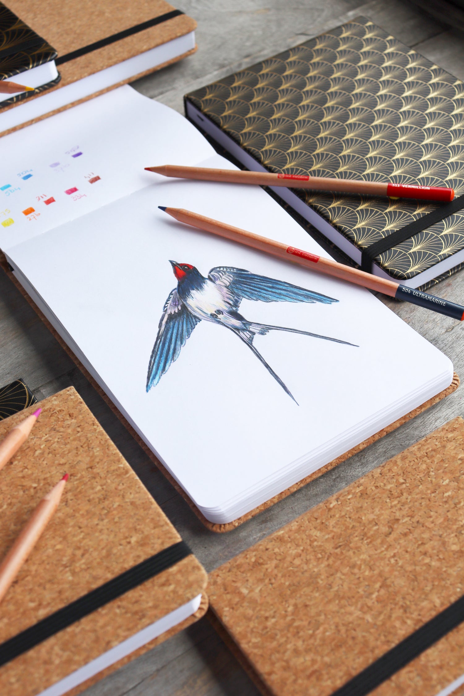 Art Creation Sketch Book Kork 13 x 21cm.