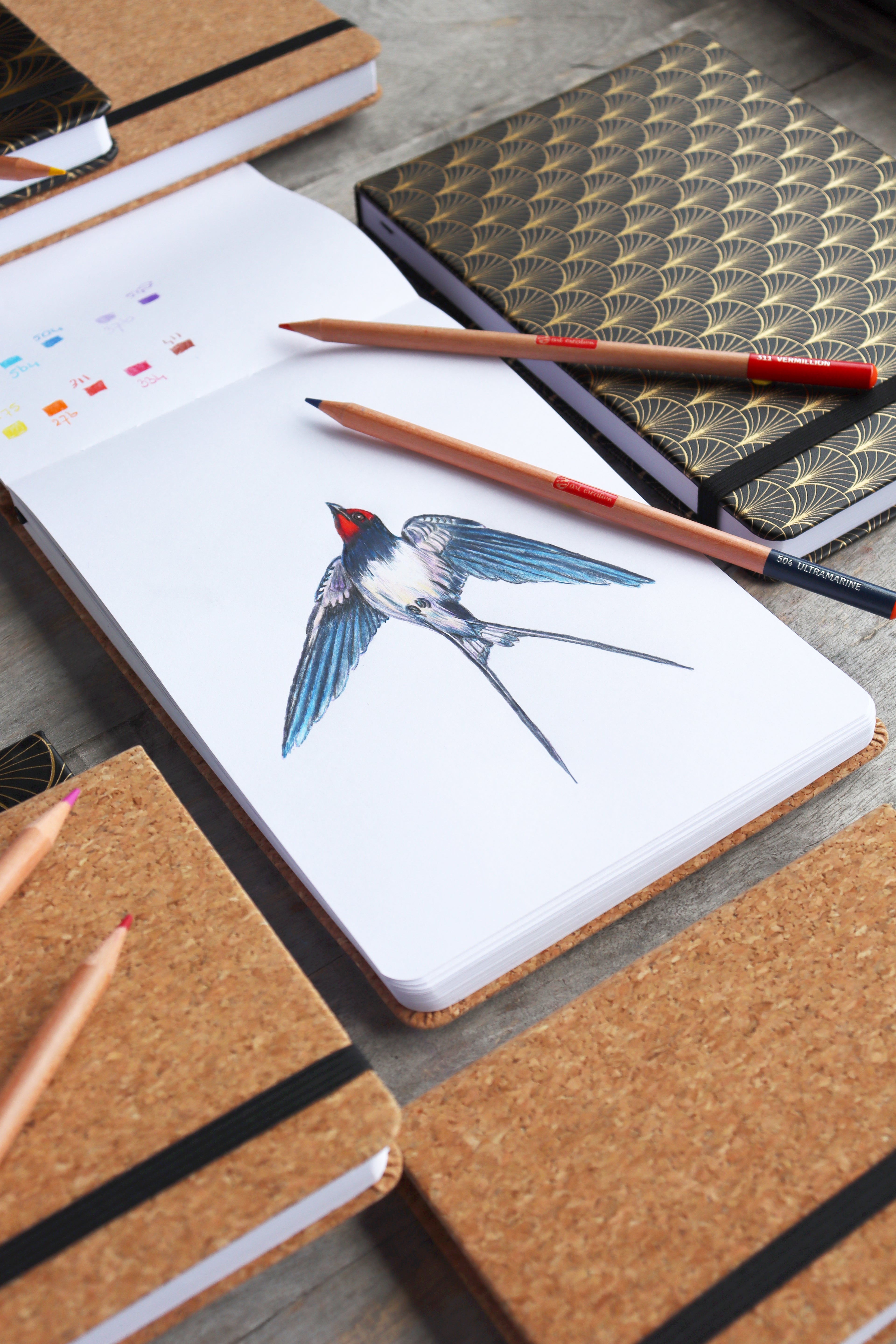 Art Creation Sketch Book Kork 13 x 21cm.