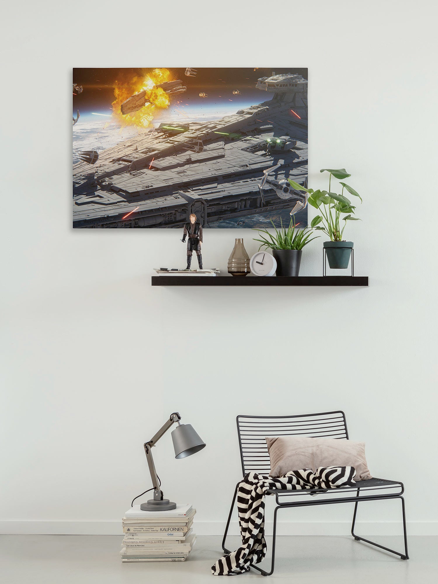 Star Wars The Mandalorian Space Fight Fototapet 60cmx90cm