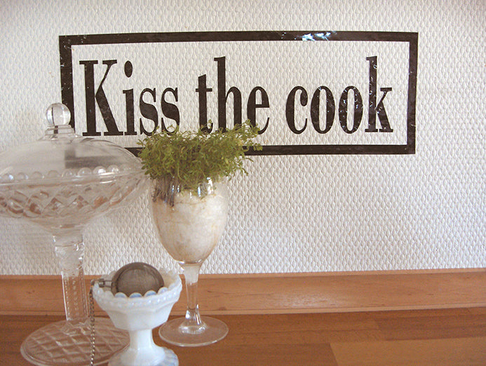 Wallsticker - kiss the cook